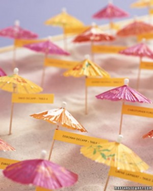 martha stewart parasol place cards