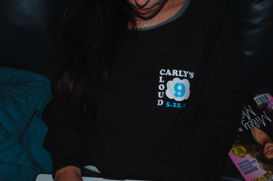 Carly's Cloud 9 sweatshirt
