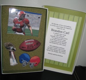 football invitation from simply invitations and party planning