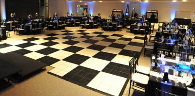 setting the mood architecture black and white dance floor