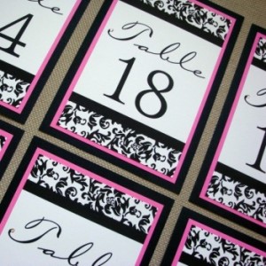 Mitzvah Inspire Table NUmbers by JenTable