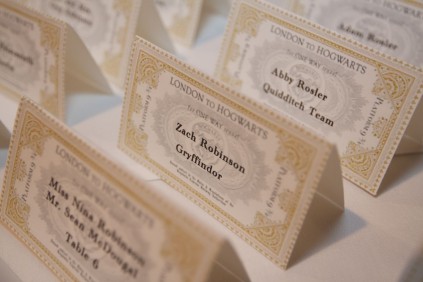 Robinson-Harry Potter theme place cards