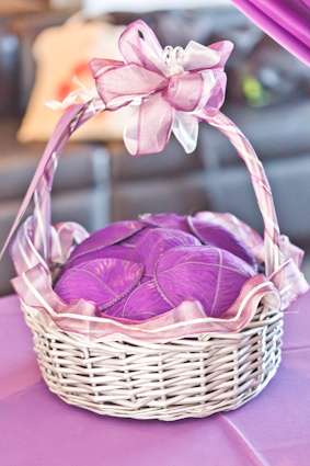 Mitzvah Inspire Perri purple passion yamulkes basket