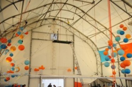 Mitzvah Inspire Trapeze Party arial view