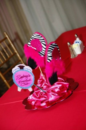 Party in your pjs kids slippers centerpiece