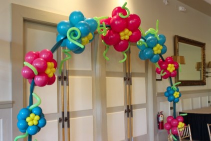Balloon Aritstry flower arch entry