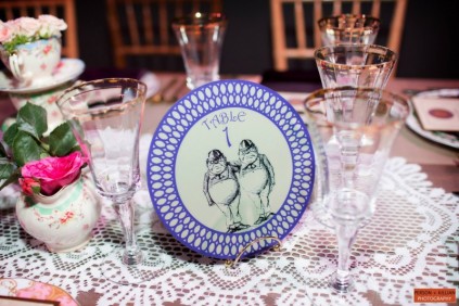 Janice Haas Events Alice in Wonderland table number