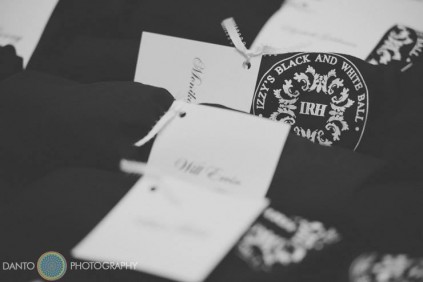 Black and White theme favors