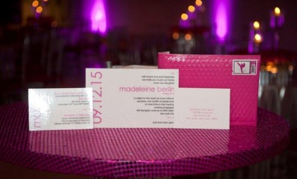 The Event of a Lifetime Pink and Silver invitation