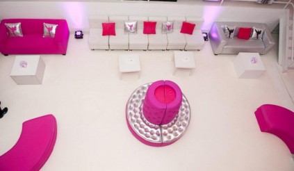 The Event of a Lifetime Pink and Silver modern lounge