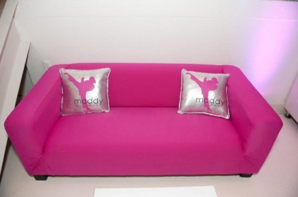 The Event of a Lifetime Pink and Silver pillows